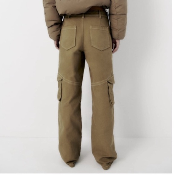 Mid-rise pants with side pockets and leg and back patch pockets Size XS - Picture 3 of 12